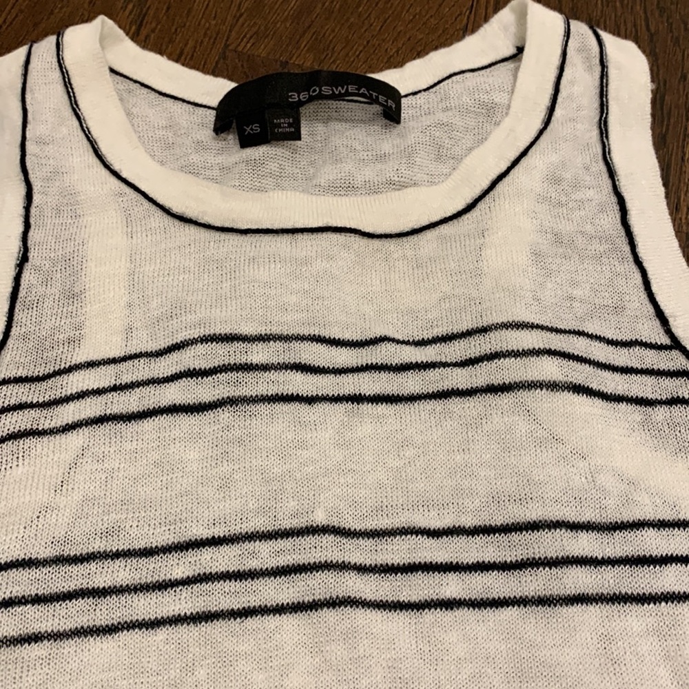 Ladies 360 sweater linen tank top with a racer back - Picture 4 of 4